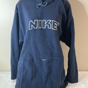 Nike Men's Dark Blue Hoodie vintage